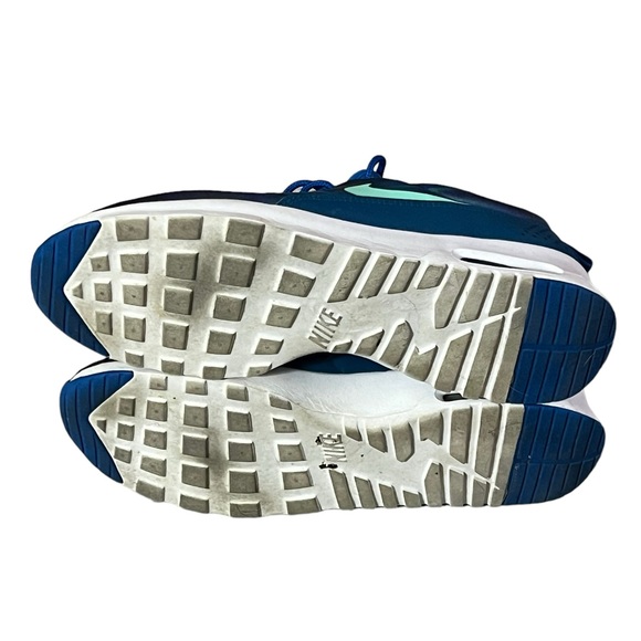 Nike Air Max Thea Print Blue Spark Green Glow women’s as 9.5 EUC - Picture 8 of 8